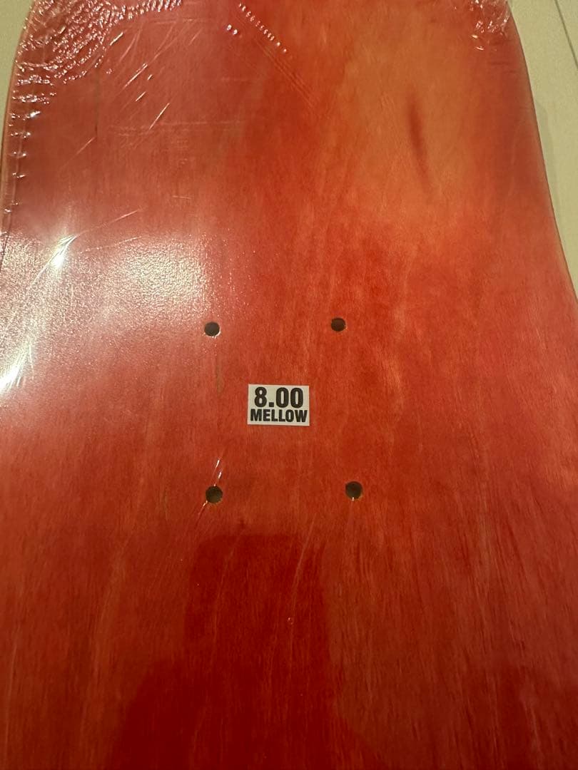 am ブラック レッド スケートボード　デッキ 8.00