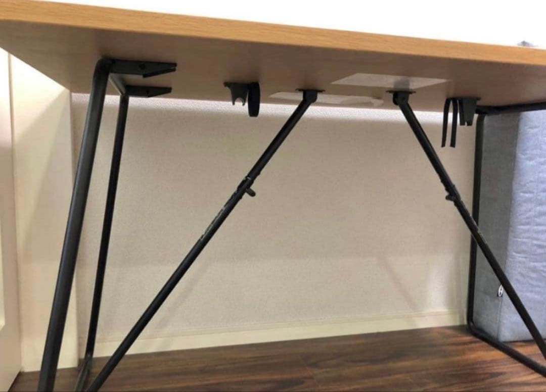 ブドウグミ　無印良品/MUJI 折りたたみテーブル 幅120cm オーク材