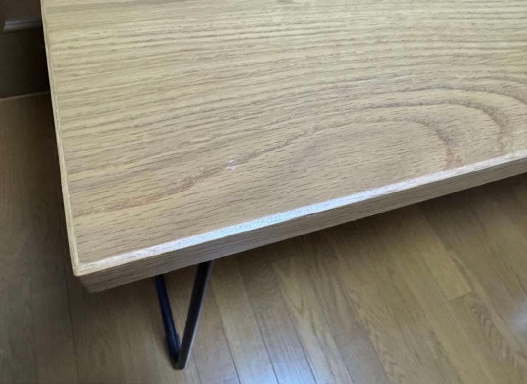 ブドウグミ　無印良品/MUJI 折りたたみテーブル 幅120cm オーク材