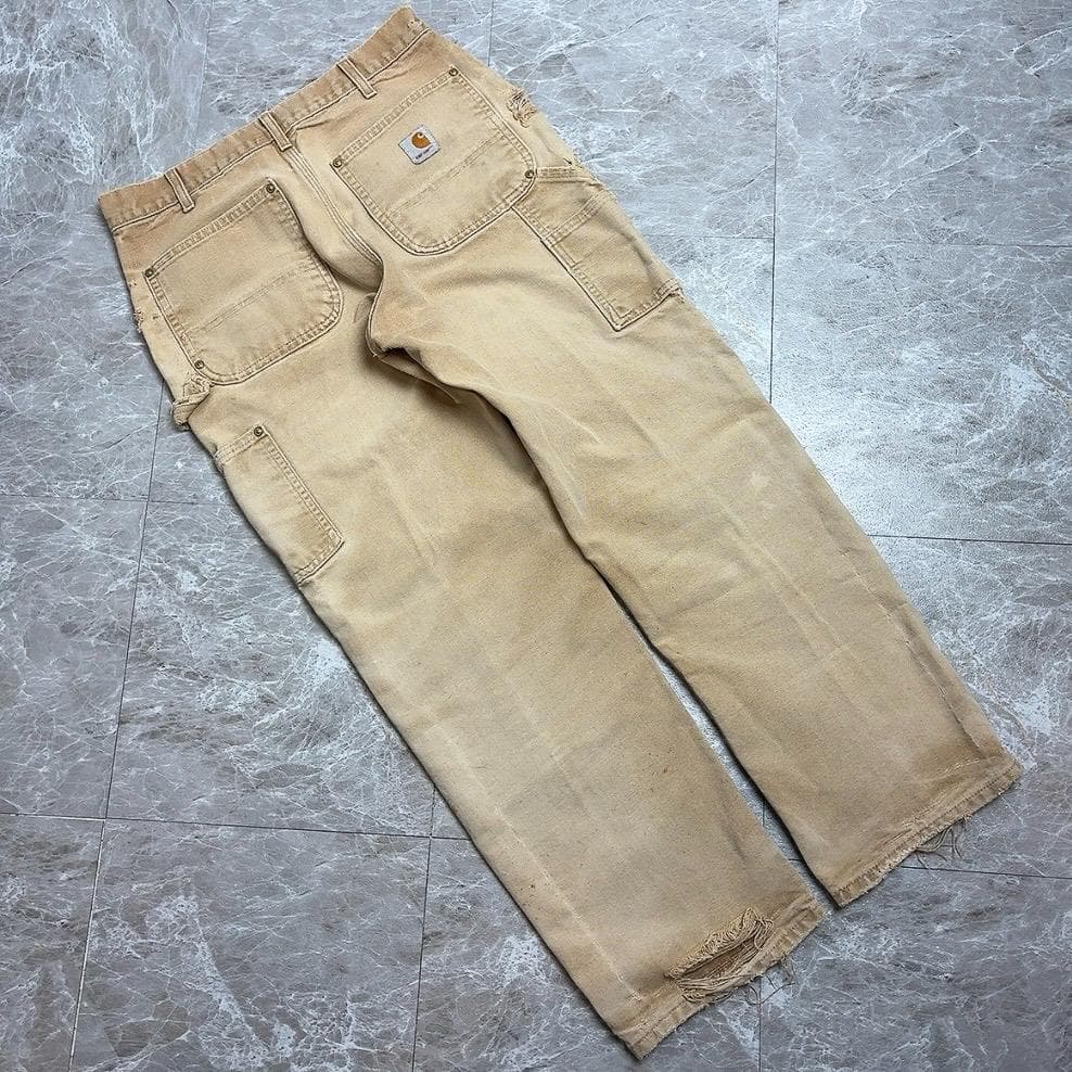 スペシャル フェード Carhartt USA ダブルニーペインターパンツ 32