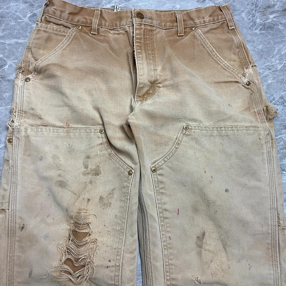 スペシャル フェード Carhartt USA ダブルニーペインターパンツ 32
