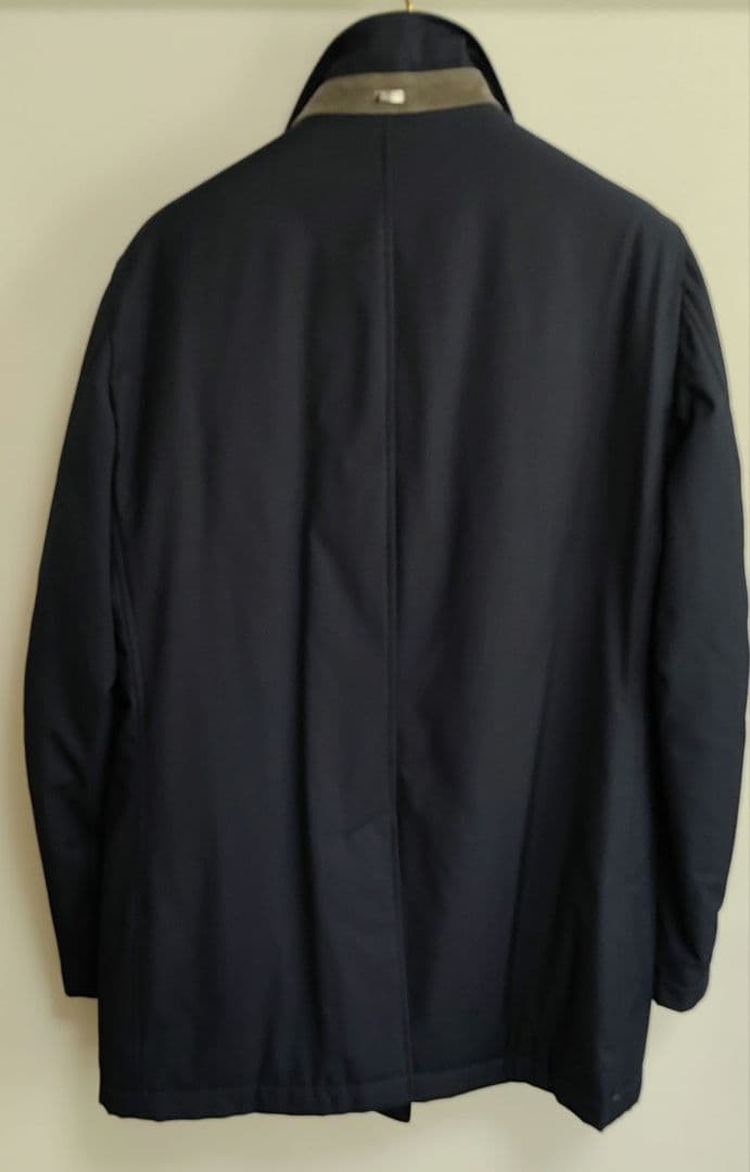 HERNO ヘルノ 中綿　ダブルコート ネイビー　ヘルノテック　XL