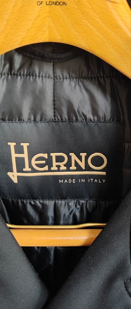 HERNO ヘルノ 中綿　ダブルコート ネイビー　ヘルノテック　XL