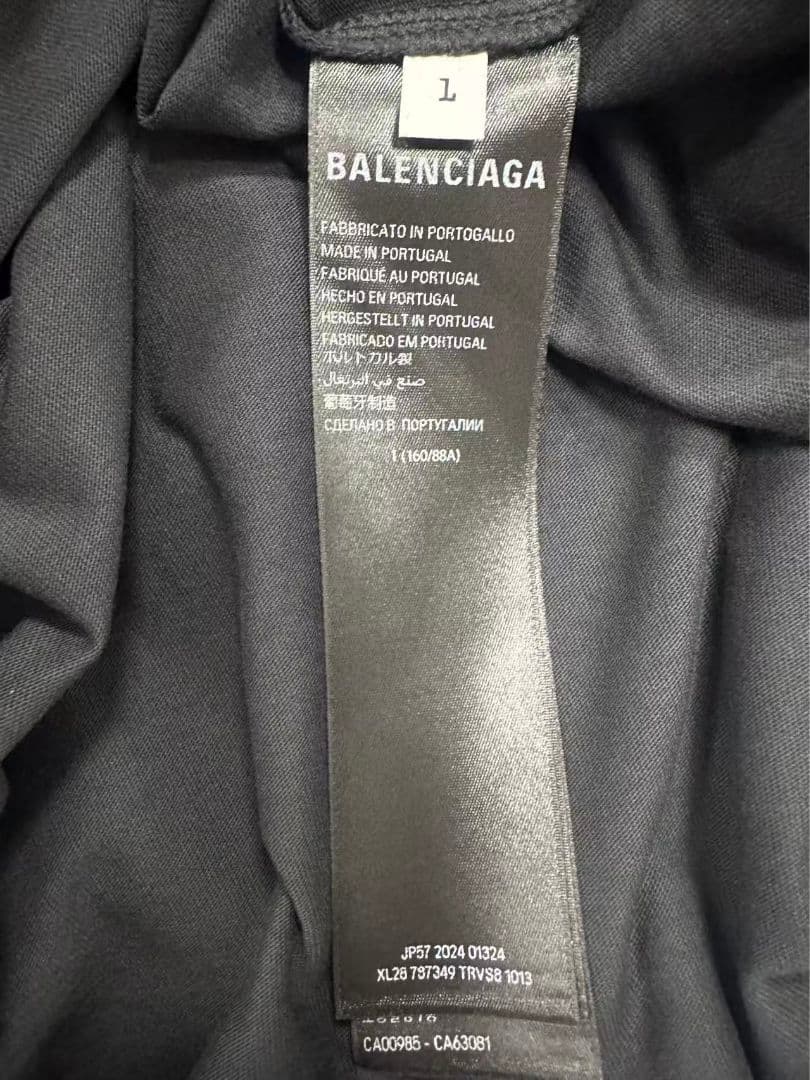 balenciaga バレンシアガ 新品同様 ダークグレー Tシャツ