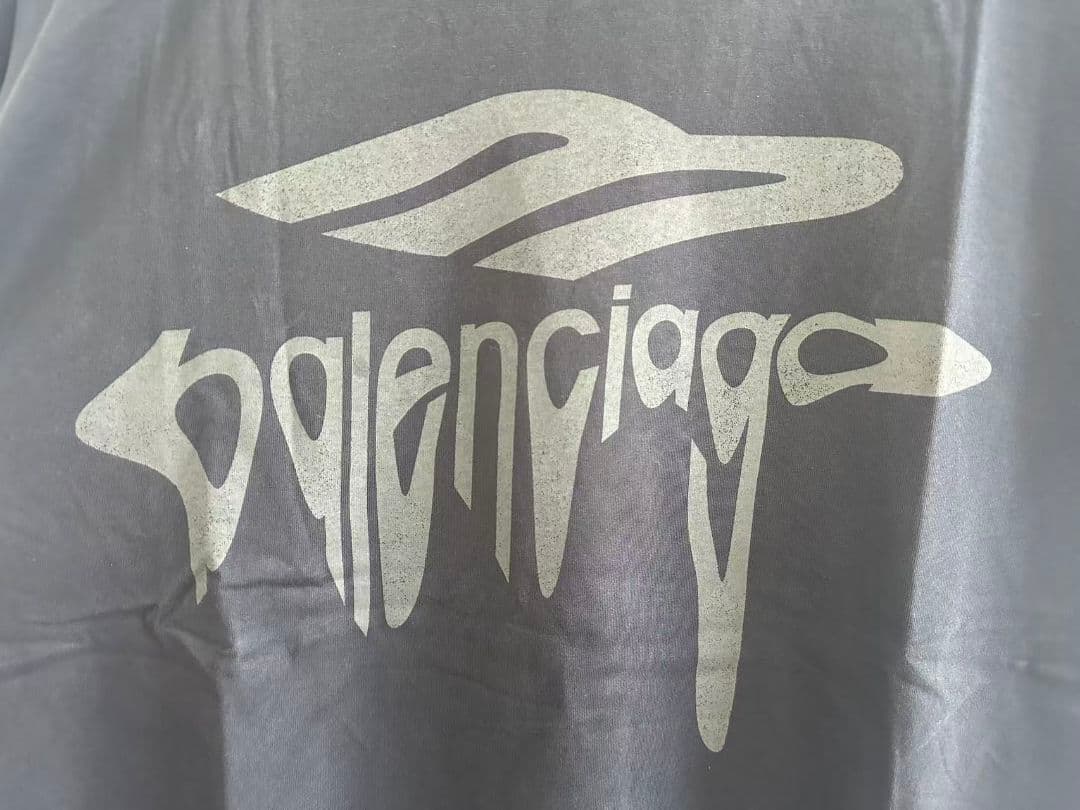 balenciaga バレンシアガ 新品同様 ダークグレー Tシャツ