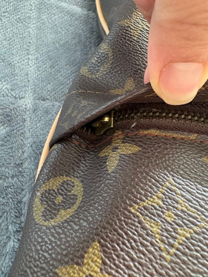 激レア物　ヴィンテージ　ルイ・ヴィトン モノグラム レザー　クッション カバー