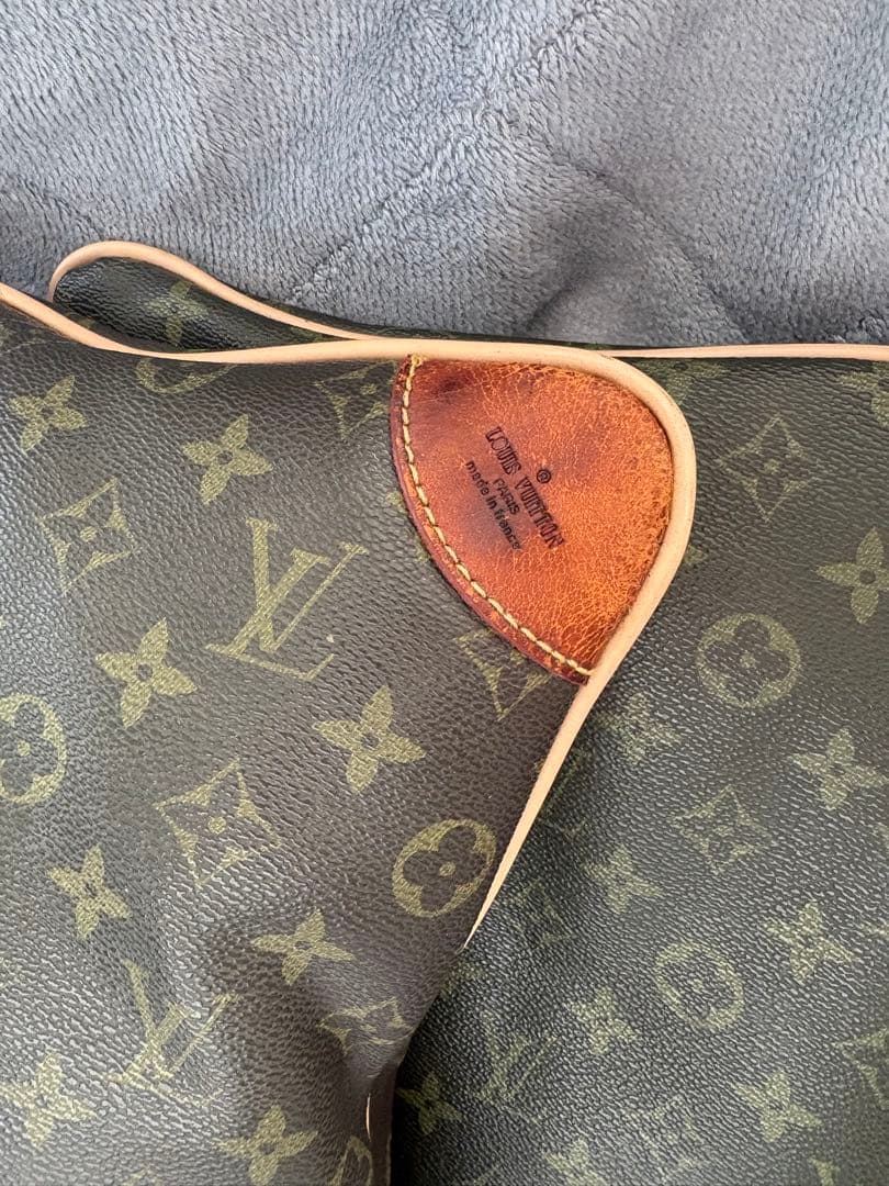 激レア物　ヴィンテージ　ルイ・ヴィトン モノグラム レザー　クッション カバー