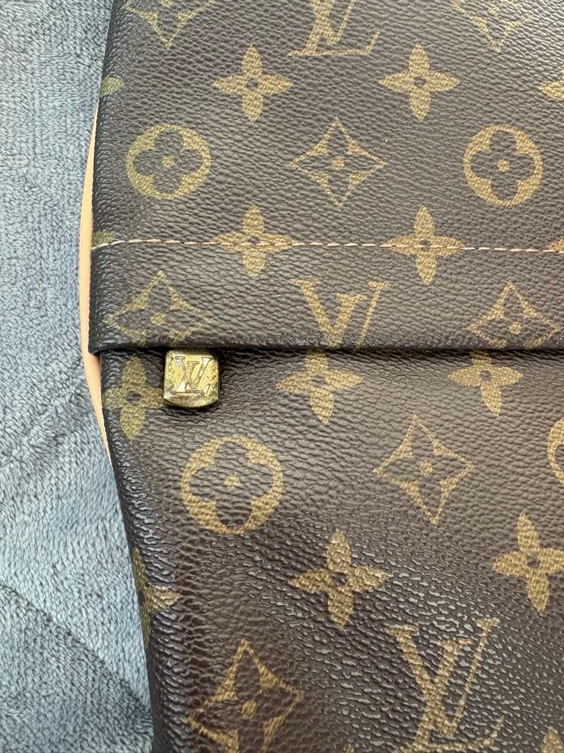 激レア物　ヴィンテージ　ルイ・ヴィトン モノグラム レザー　クッション カバー