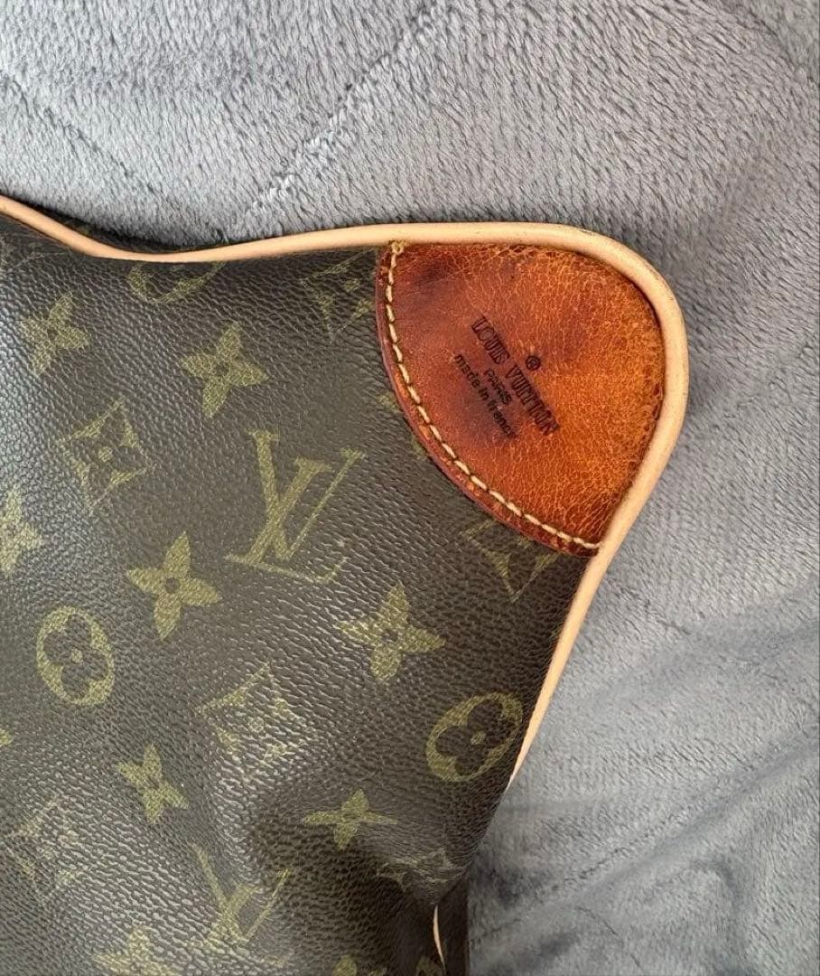 激レア物　ヴィンテージ　ルイ・ヴィトン モノグラム レザー　クッション カバー