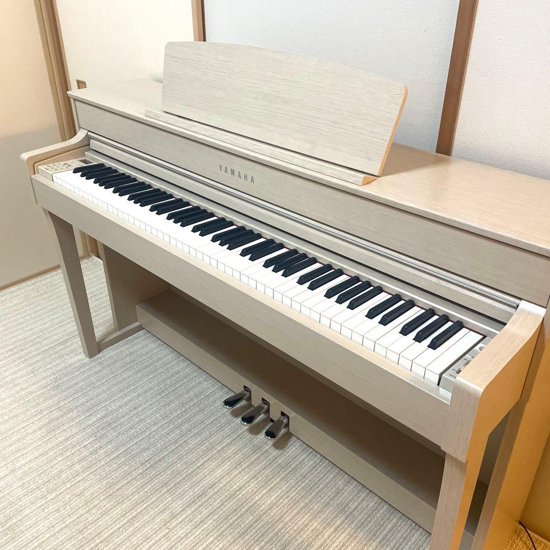 専用！YAMAHA クラビノーバ CLP-645 木製鍵盤 ホワイト 電子ピアノ
