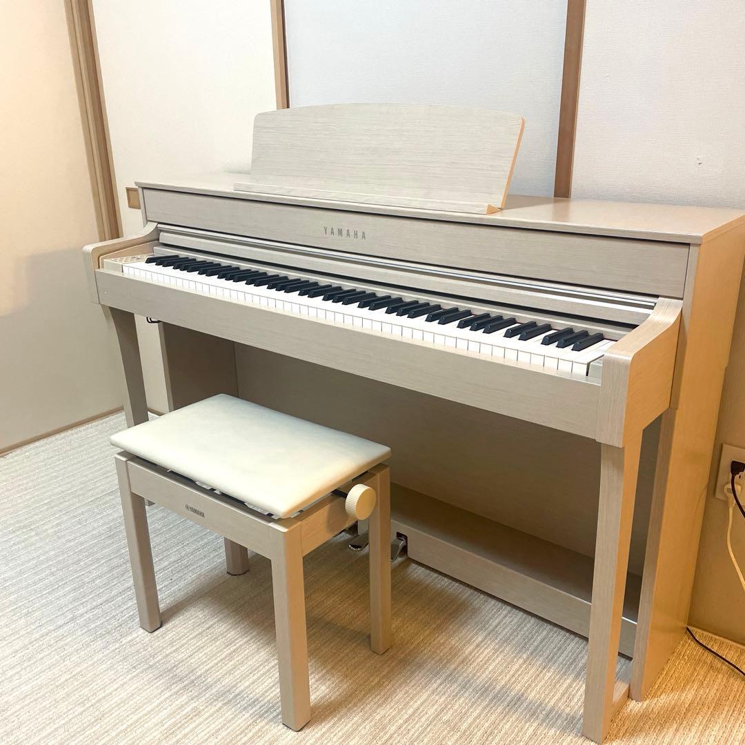 専用！YAMAHA クラビノーバ CLP-645 木製鍵盤 ホワイト 電子ピアノ