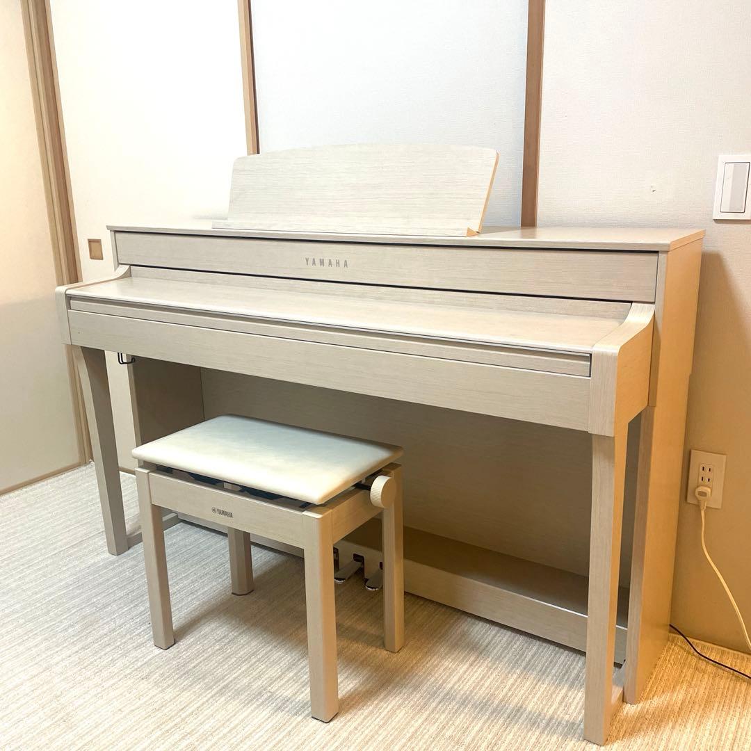 専用！YAMAHA クラビノーバ CLP-645 木製鍵盤 ホワイト 電子ピアノ