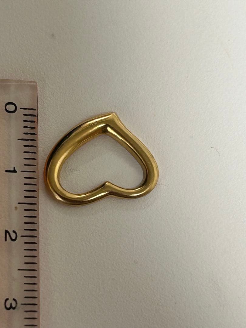 k18 オープンハート　ペンダントトップ