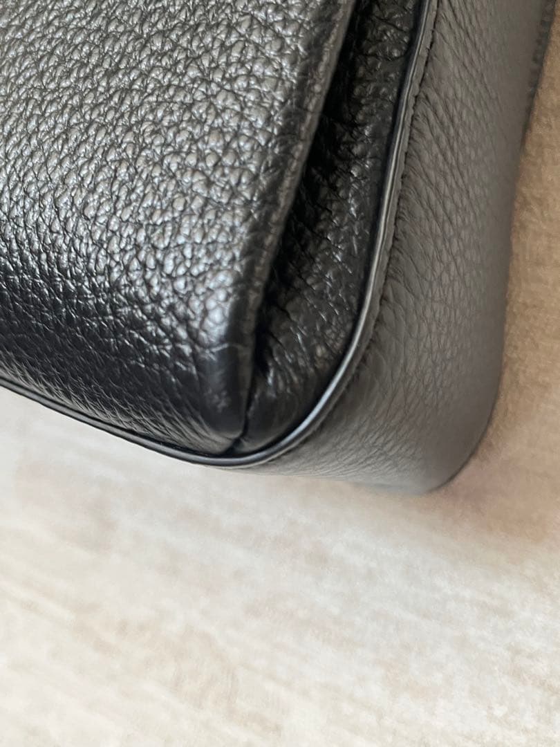 極美品✨COACH ブラックレザー 2wayショルダーバッグ　斜め掛け・肩掛け