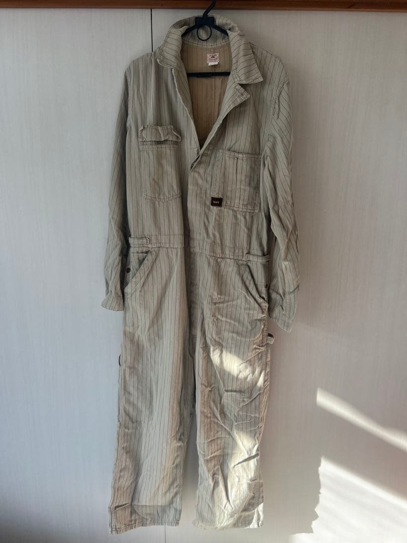 sugar cane ツナギ　オールインワン　ストライプ