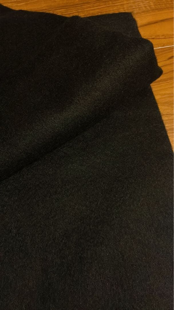 新品未使用★ジョンストンズ 大判 ストール カシミア100% ブラック