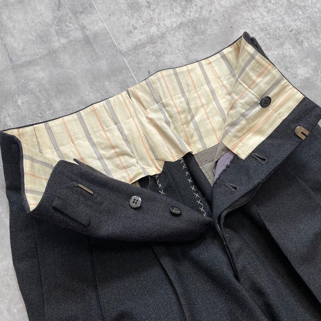 3点セット✨ ダブル スーツ セットアップ ダークグレー ピンズ 成人式 M