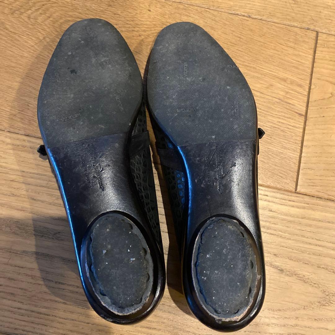 フェラガモ　6ハーフ　フラットシューズ