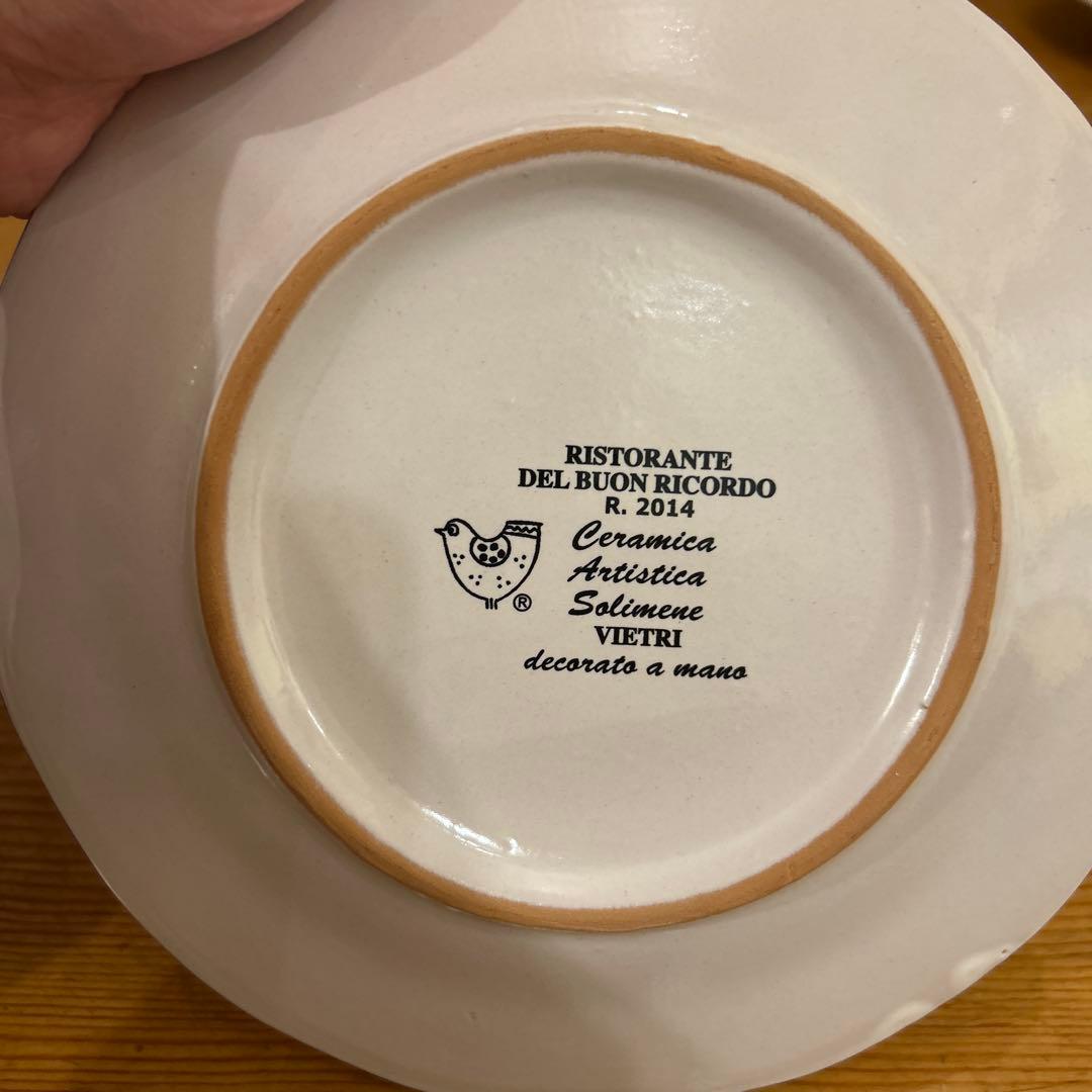 ブオンリコルド　BUON RICORDO 手描きイタリアンレストラン皿