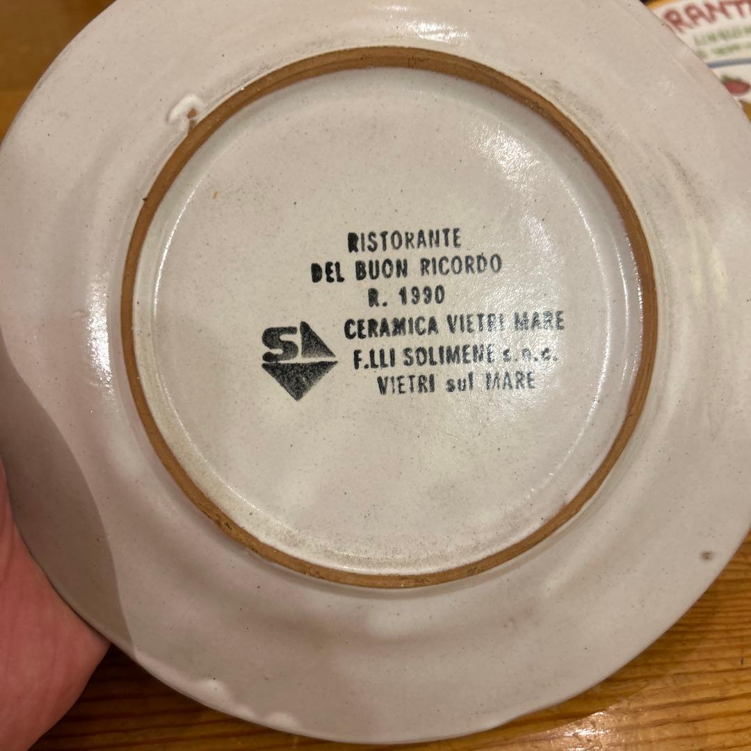 ブオンリコルド　BUON RICORDO 手描きイタリアンレストラン皿