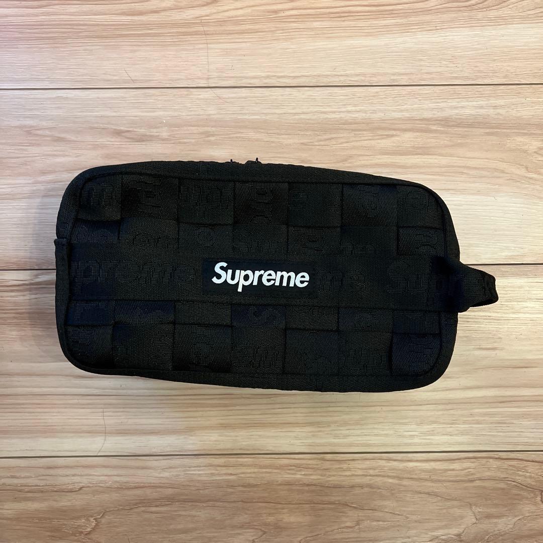 Supreme ブラック ユーティリティバッグ