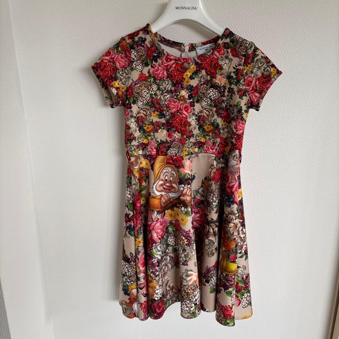 美品！　激レア！　モナリザ　MONALIZA 半袖　ワンピース　8歳