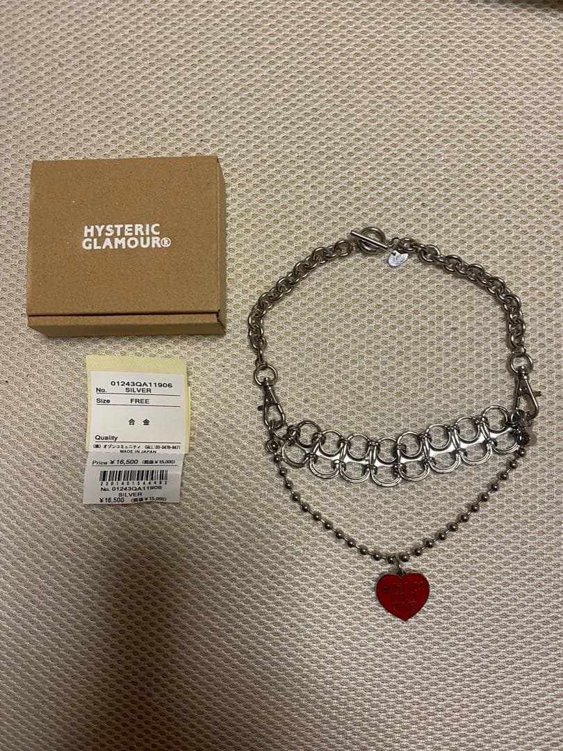 ヒステリックグラマーGIRL FANKチェーンネックレス