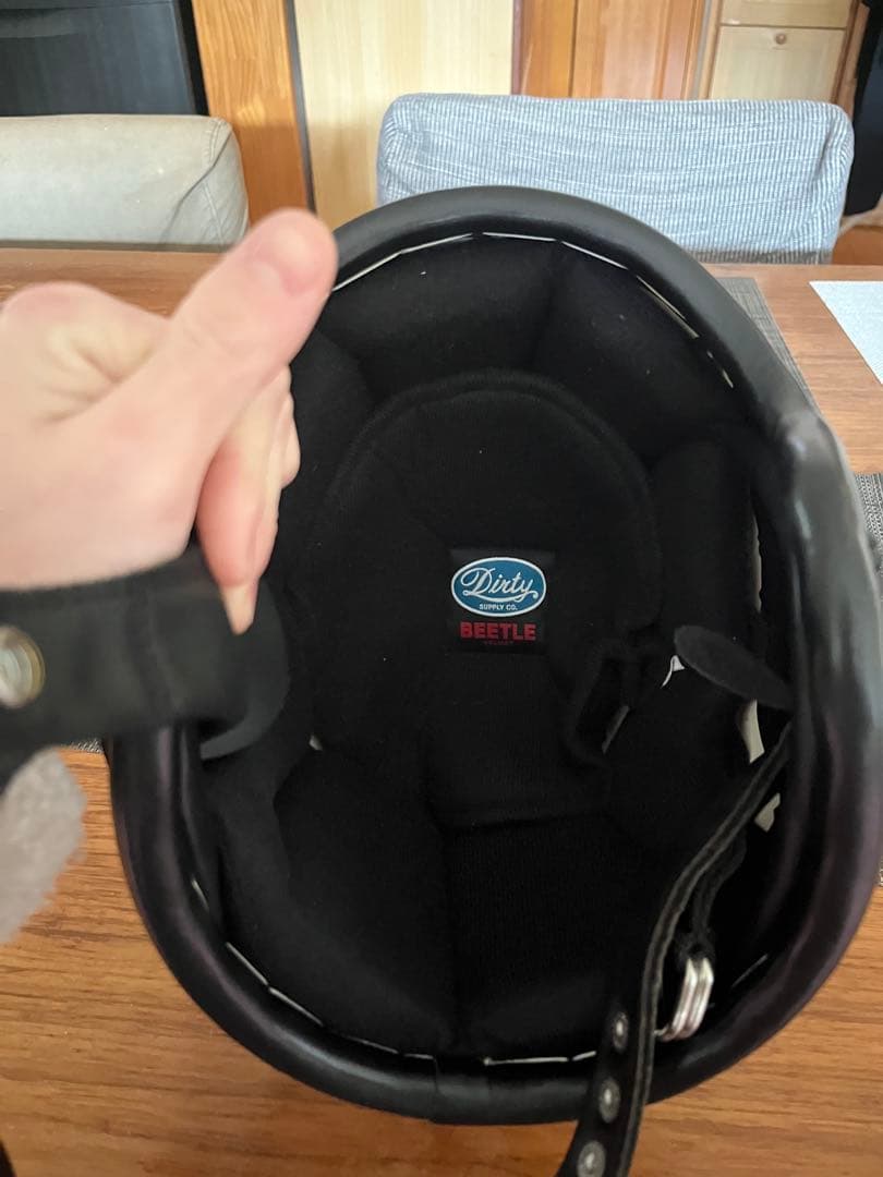 オーシャルビートル×ノーネーム　ヘルメット　皮巻き