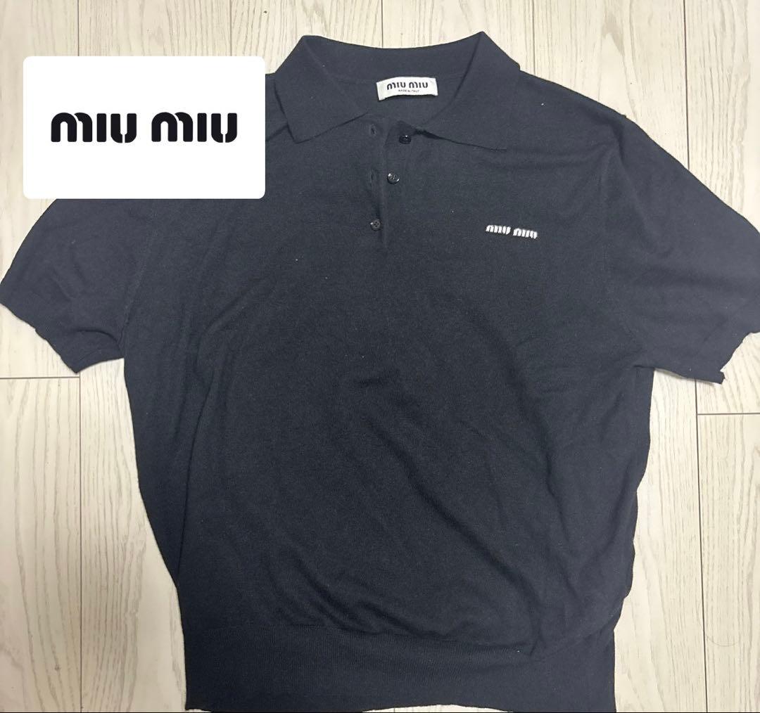 miu miu ニットポロ