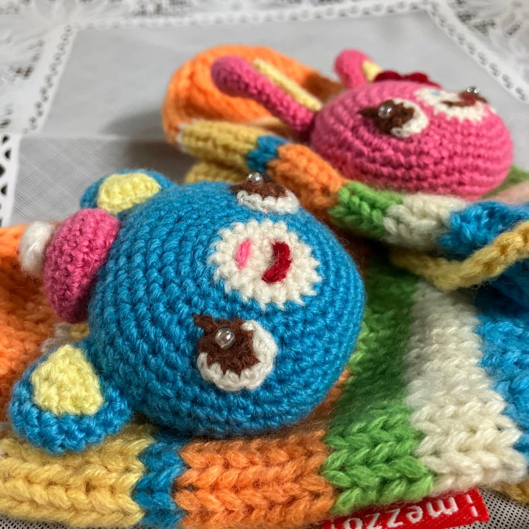 【平成レトロ】新品タグ付　メゾピアノ　ミミポポあみぐるみ　キッズ用手袋