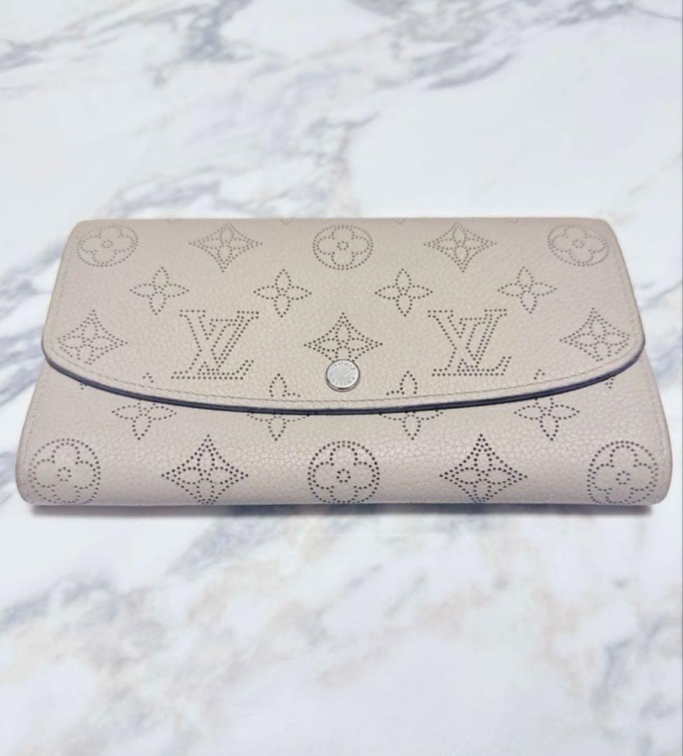 ルイヴィトン　マヒナ　ポルトフォイユ　イリス　長財布　ウォレット　ガレ