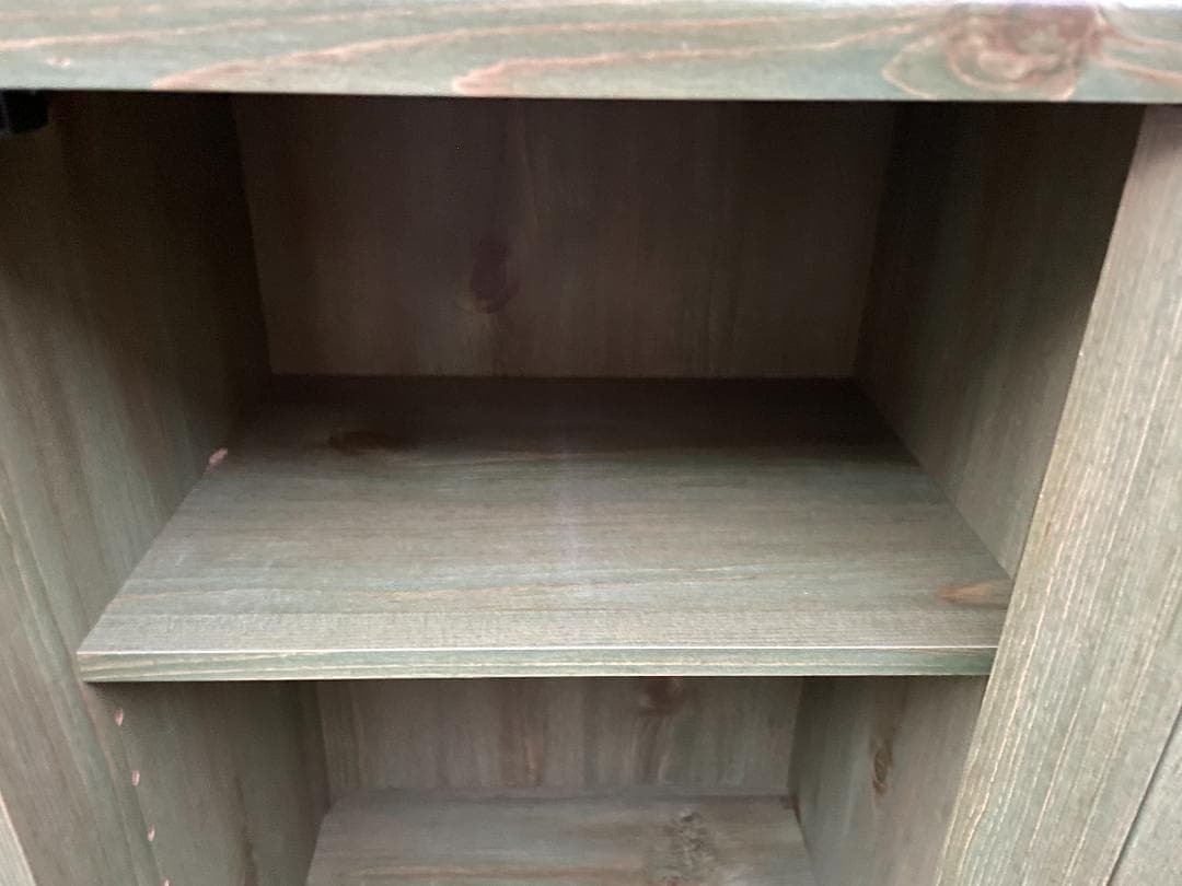 ★状態〇★ 北欧調 パステルグリーン ウッドチェスト 木製 引出 箪笥 タンス