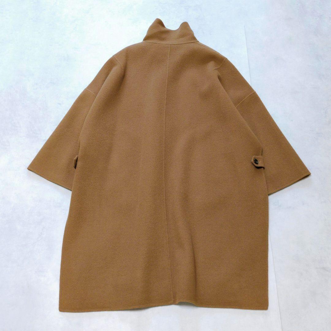 美品✨️FRAYI.D バルマカンケープコート❁リバー仕立 贅沢ドレープ 近年