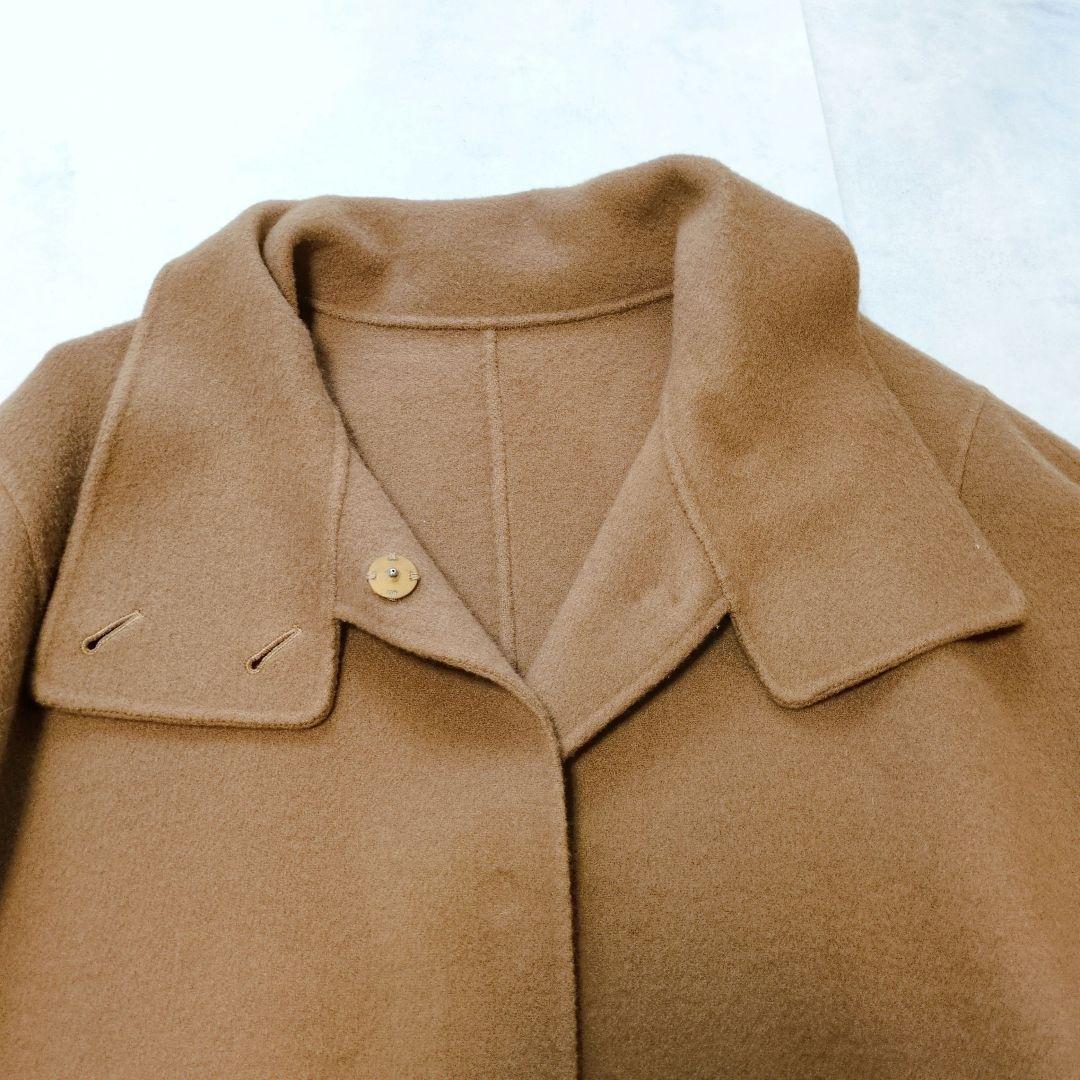 美品✨️FRAYI.D バルマカンケープコート❁リバー仕立 贅沢ドレープ 近年