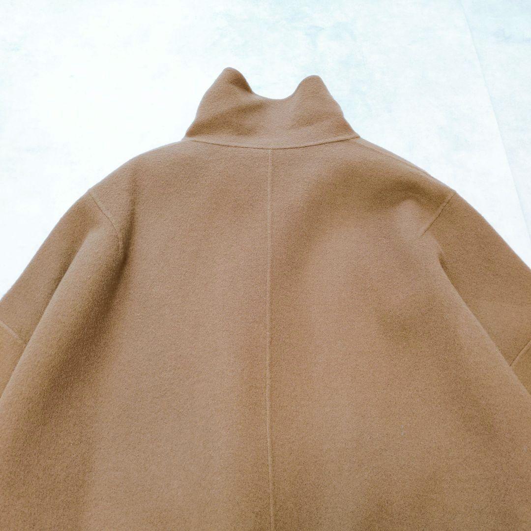 美品✨️FRAYI.D バルマカンケープコート❁リバー仕立 贅沢ドレープ 近年