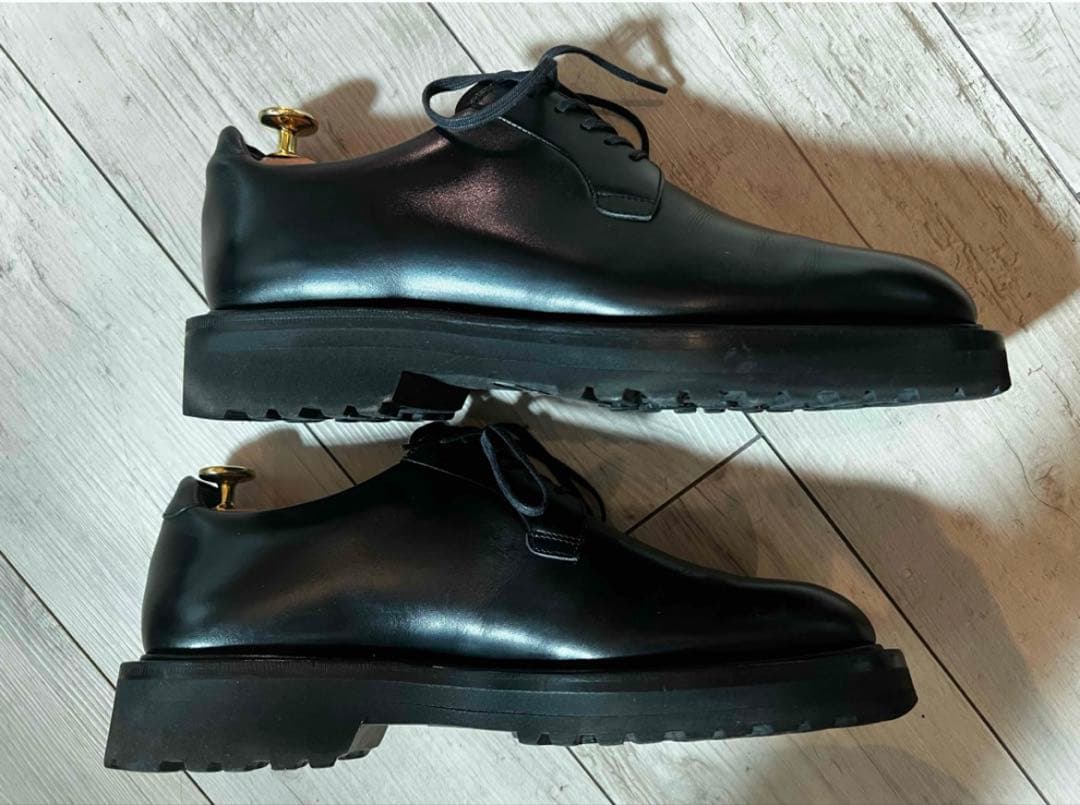 た*ん様 菅原靴店別注WHプレーントゥ(24.5) ブラックレザーシューズ公式サ