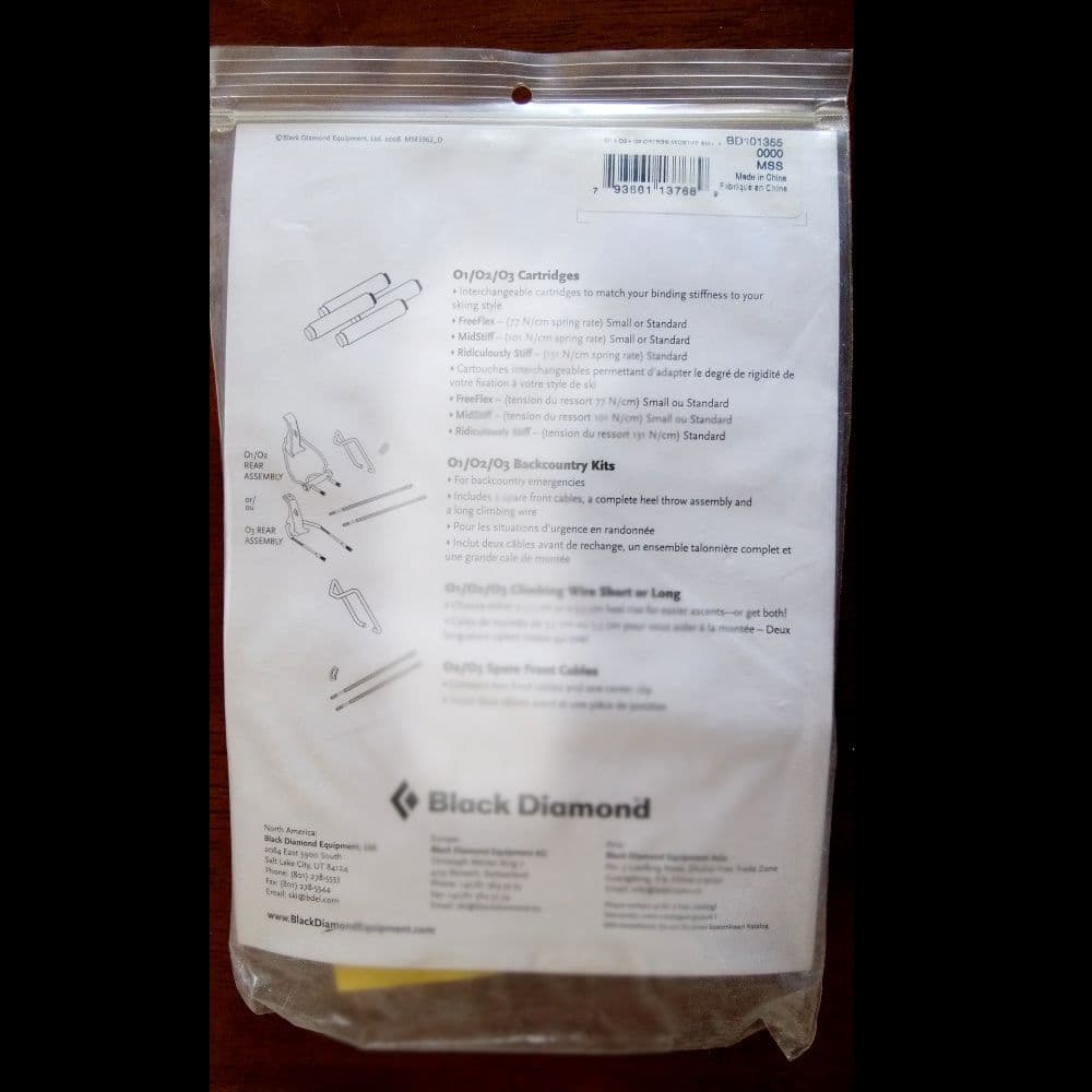 BD テレマークビンディング用 MIDSTIFF カートリッジ 1組（4本）..