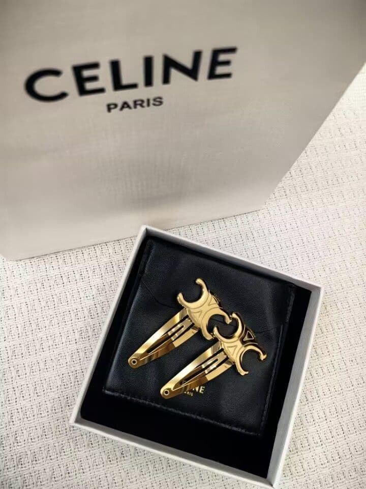 トリオンフ スナップヘアクリップ　ヘアアクセサリー　ゴールド