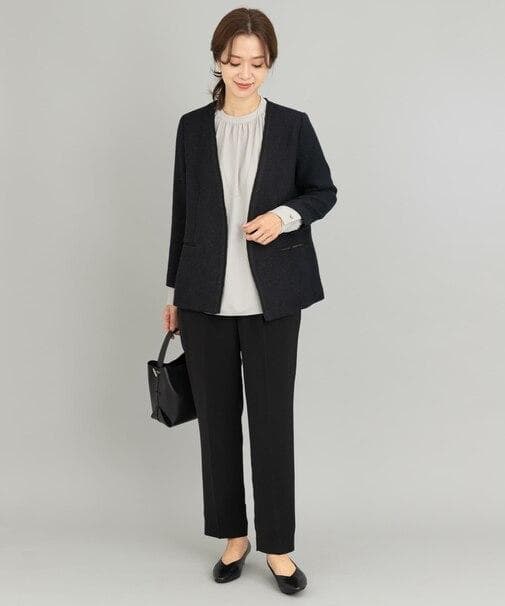 URBAN RESEARCH DOORS ツイードVネックロングジャケット