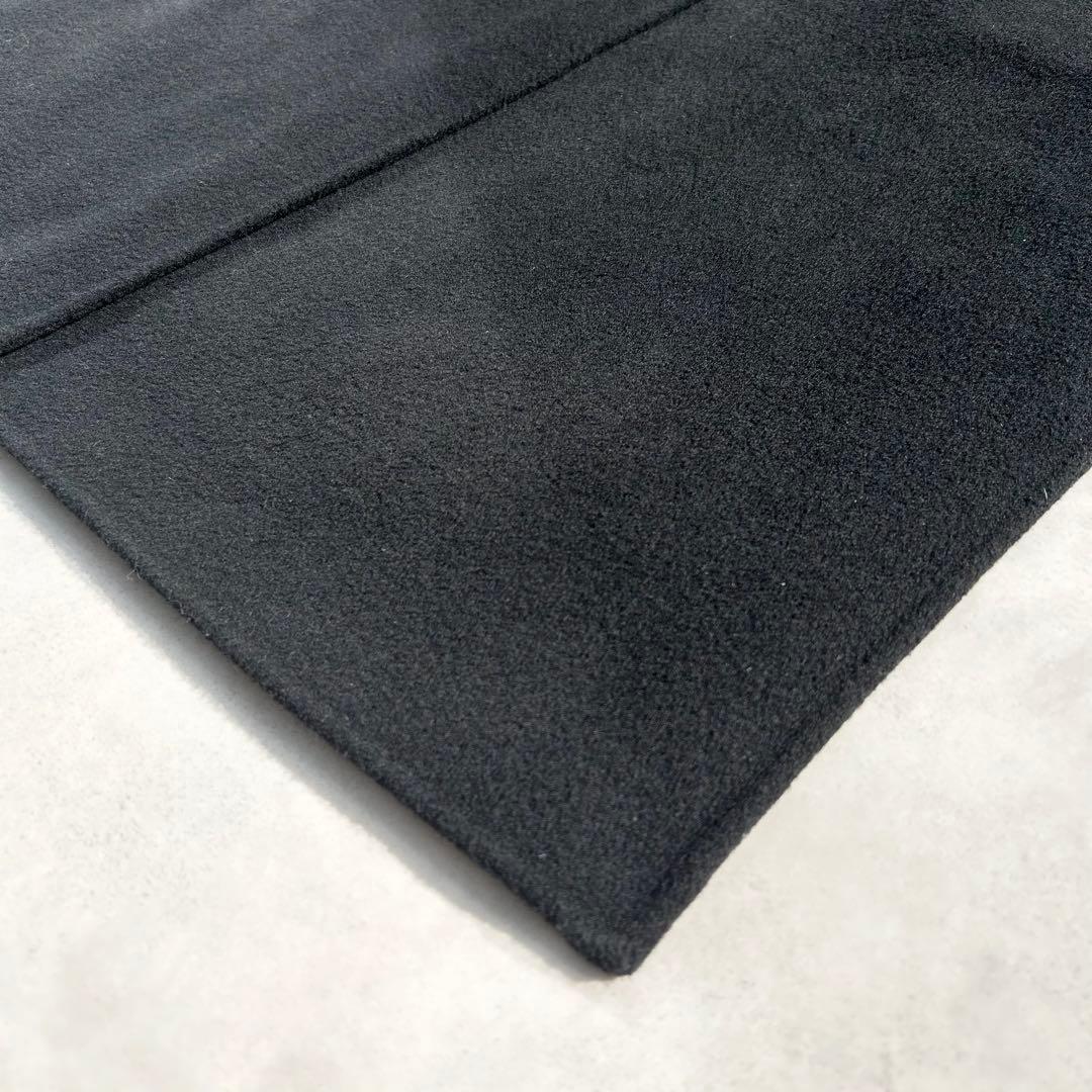 ドゥーズィエムクラス　victorianリバーロングノーカラーコート ブラック