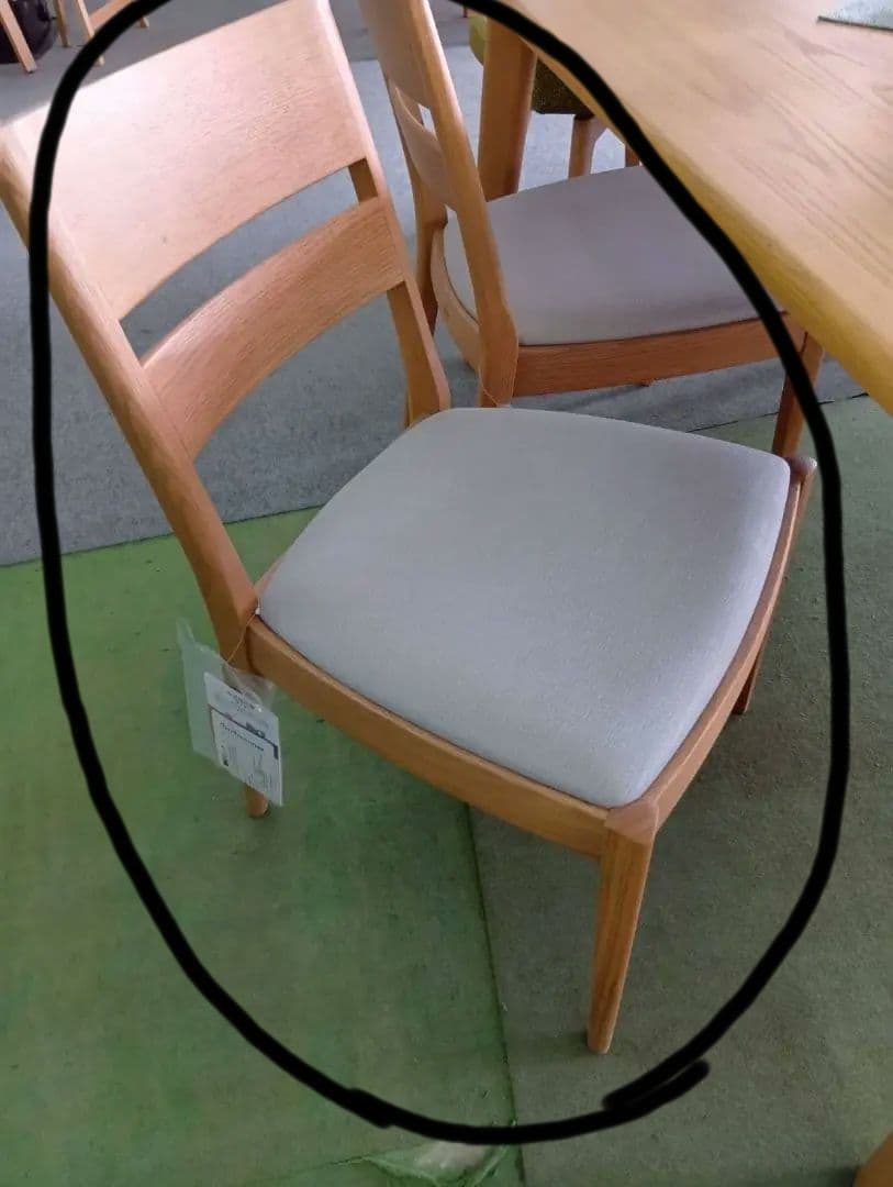 浜本工芸　ダイニングチェア レッドオ−ク材　 椅子1台のみ販売です。