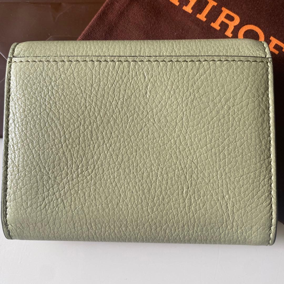 HIROFU ライトグリーン 二つ折り財布