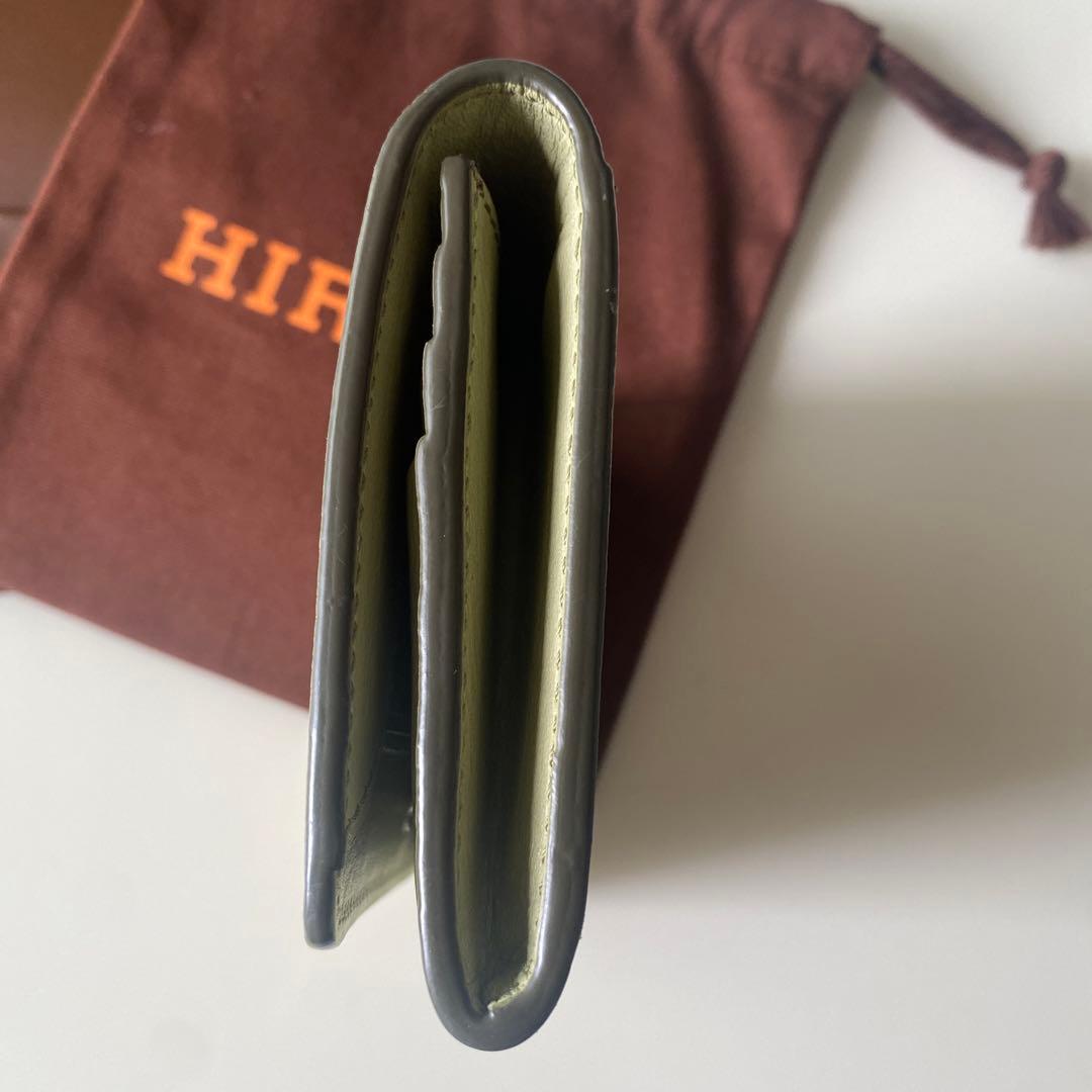 HIROFU ライトグリーン 二つ折り財布