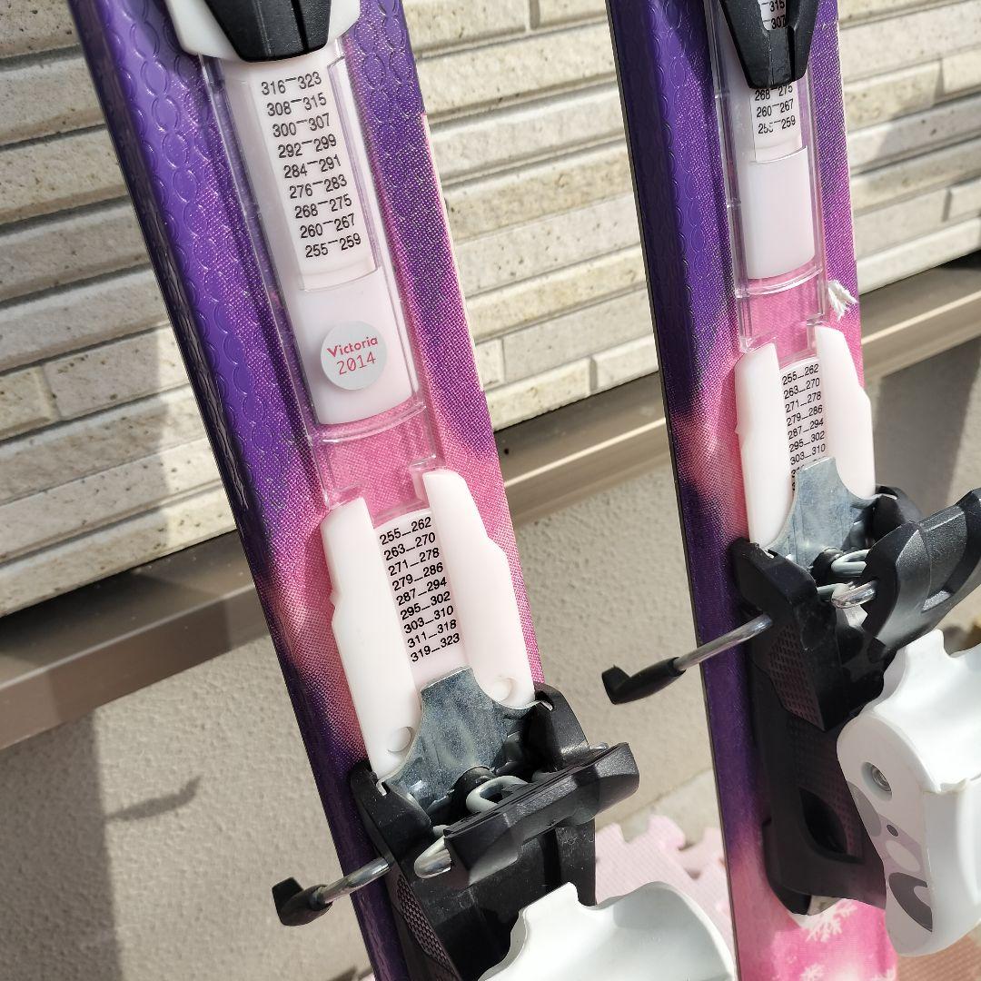 Elan Lil Magic 130cm 調整ビンディング　伸縮ストック付