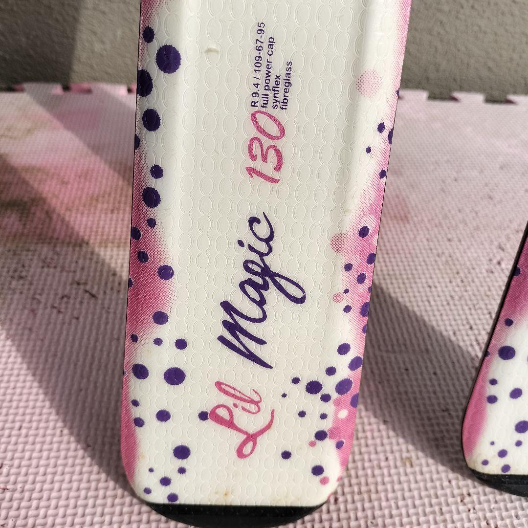 Elan Lil Magic 130cm 調整ビンディング　伸縮ストック付