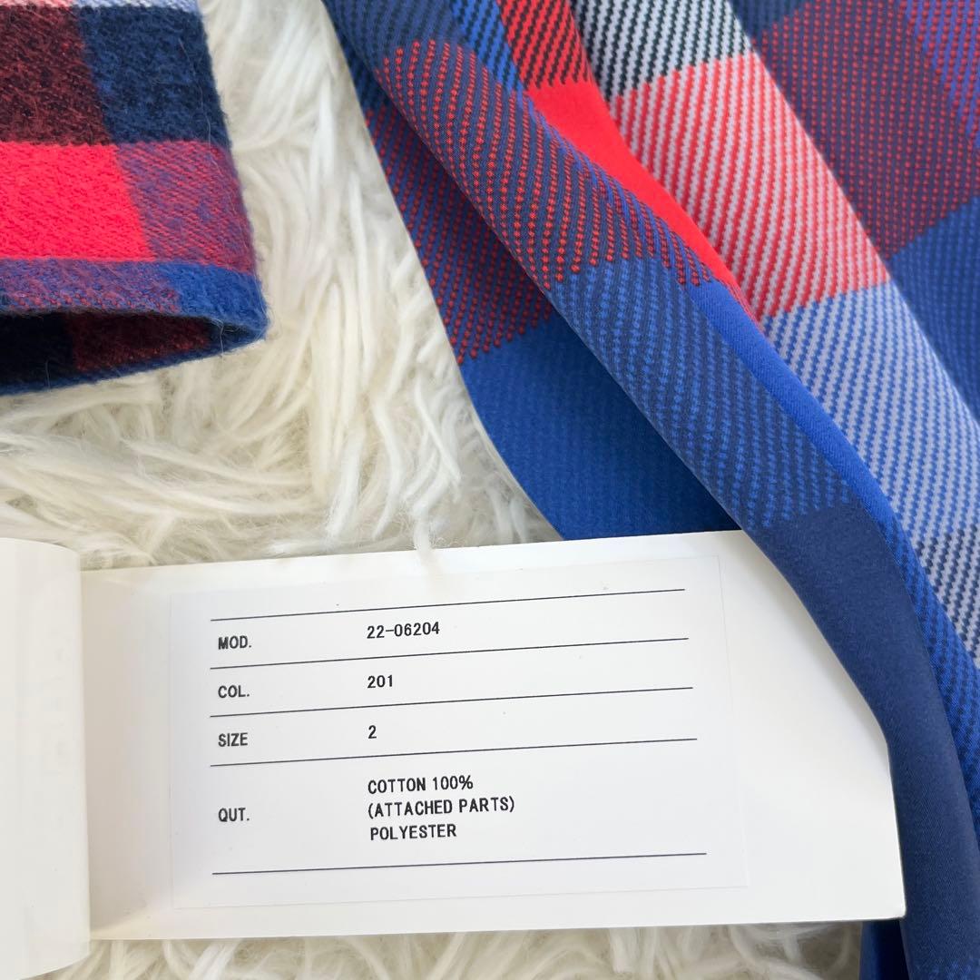 【タグ付】サカイ　sacai チェックシャツワンピース　SIZE2