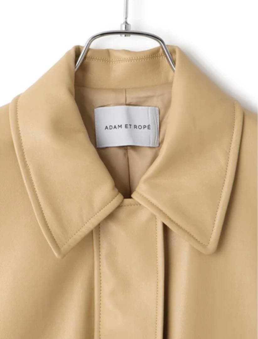 値下げ中【ADAM ET ROPE' FEMME】シンセティックレザーブルゾン