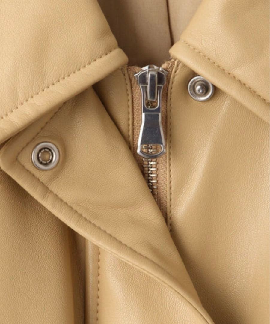 値下げ中【ADAM ET ROPE' FEMME】シンセティックレザーブルゾン