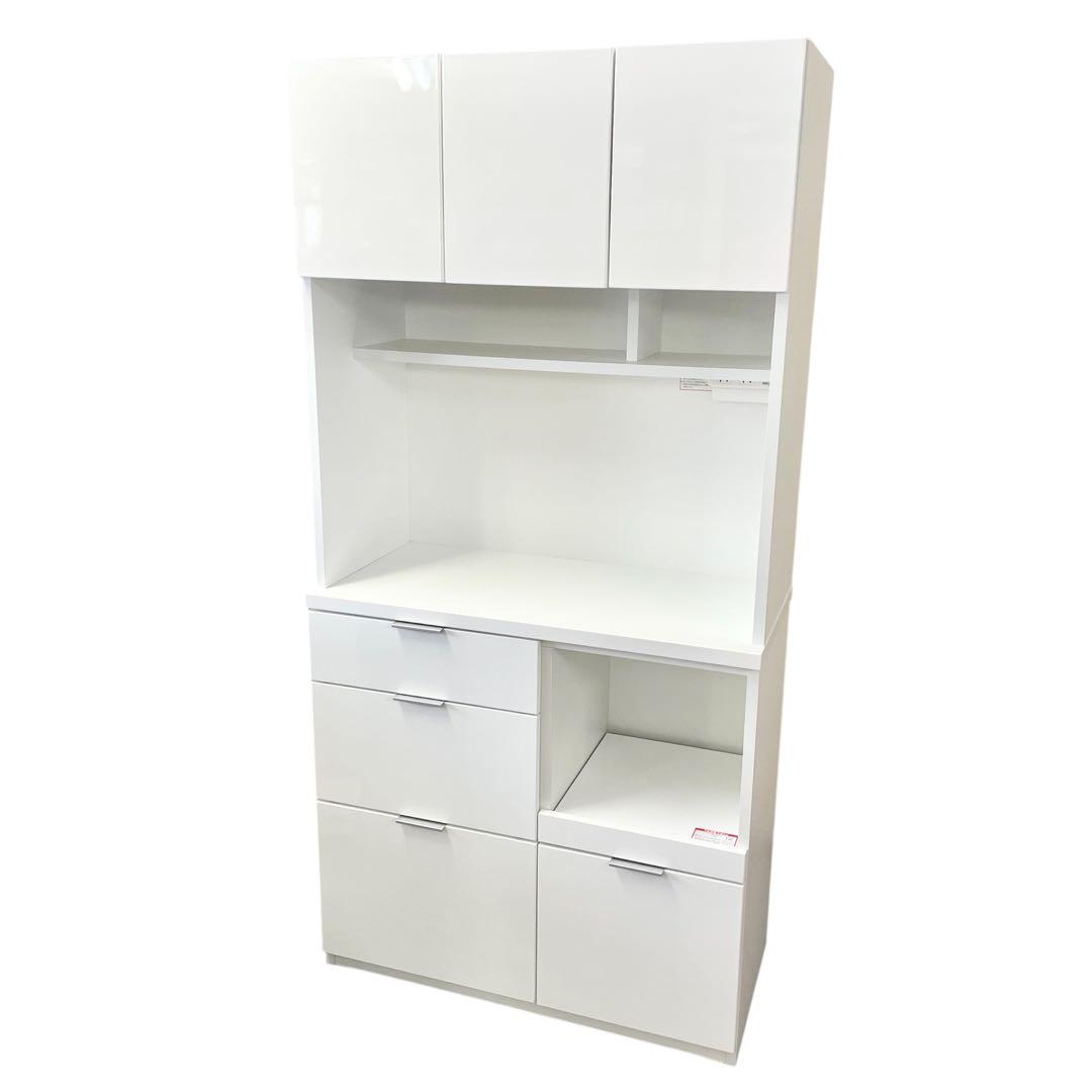 nitori キッチンボード(エトナ90KB WH/SI)