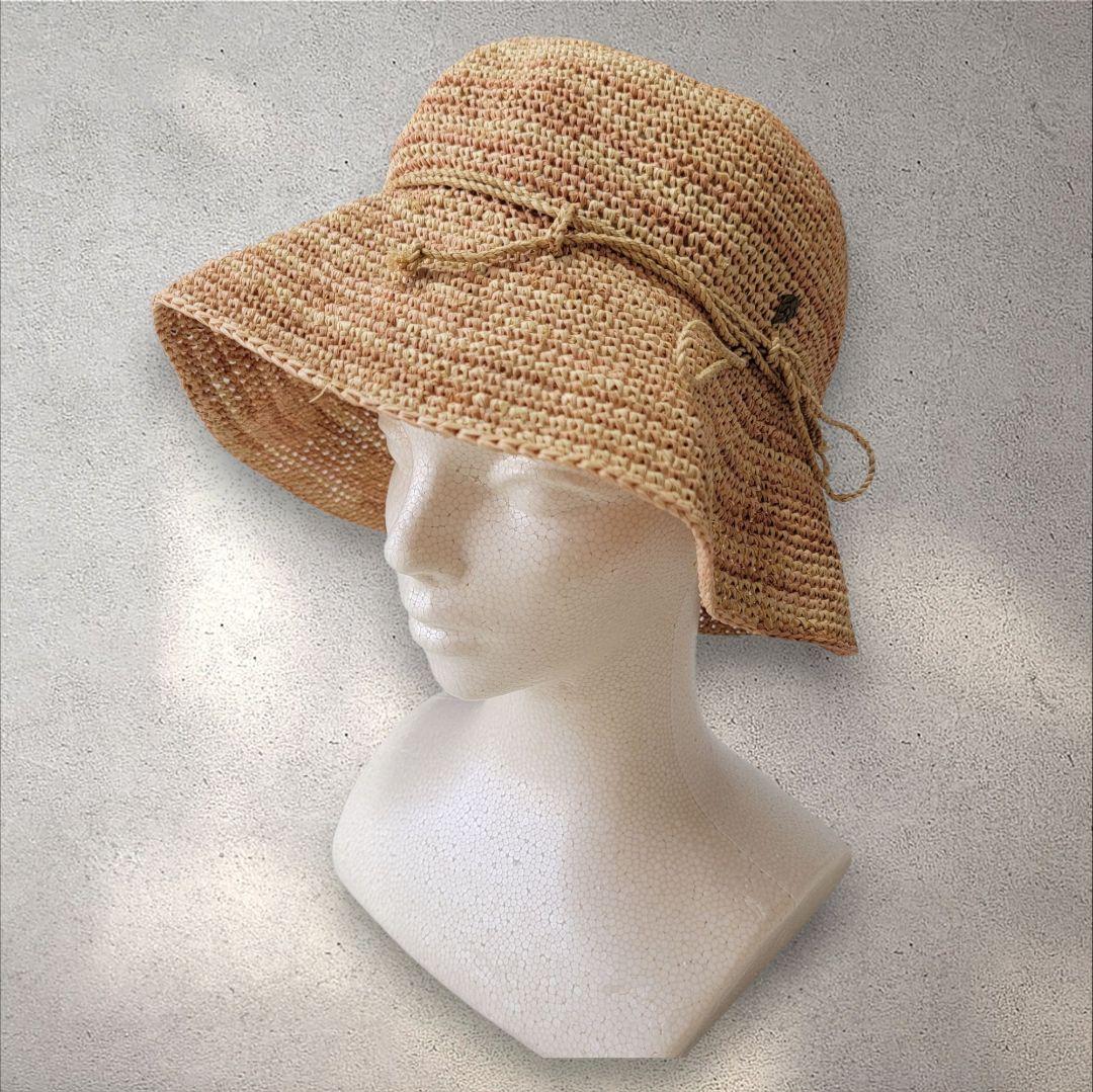 ほぼ未使用 折り畳み可 ヘレンカミンスキー PROVANCE 8 ラフィアハット